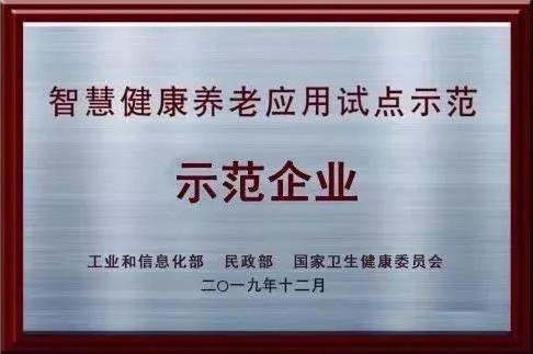 智慧健康养老应用试点示范企业